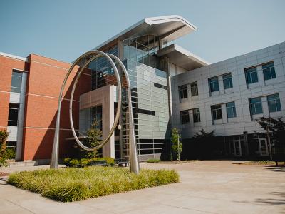 The outside of Kelley Engineering center.